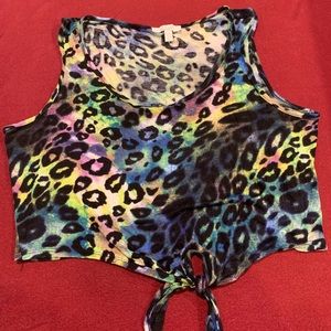 Multi-colored Crop Top